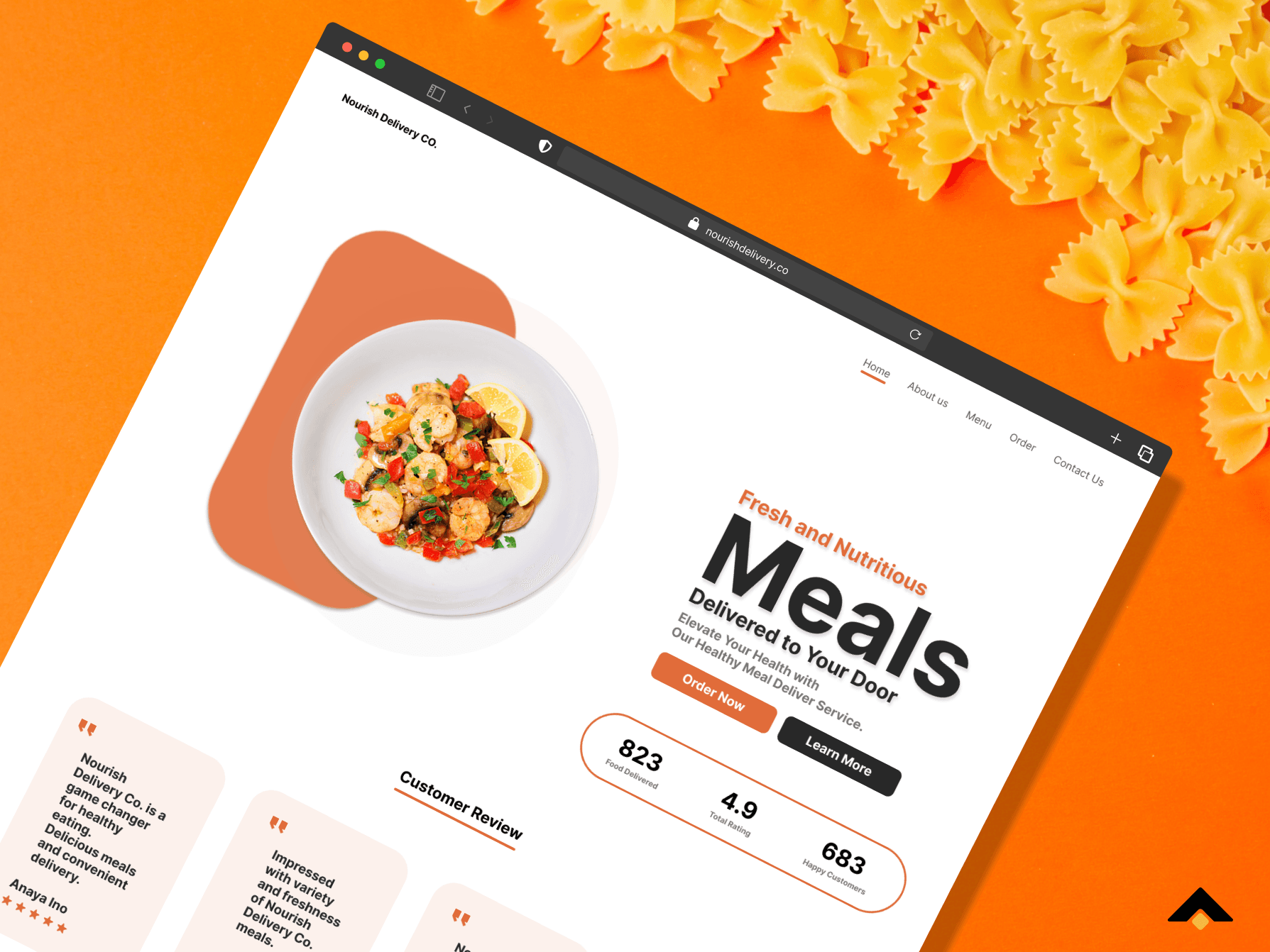 Nourish Delivery - Food Delivery Web App